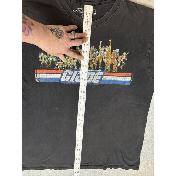 Vtg 2000s Y2K GI JOE Officially Licensed Graphic Tee Shirt Black Unisex Sz XL - Picture 5 of 12